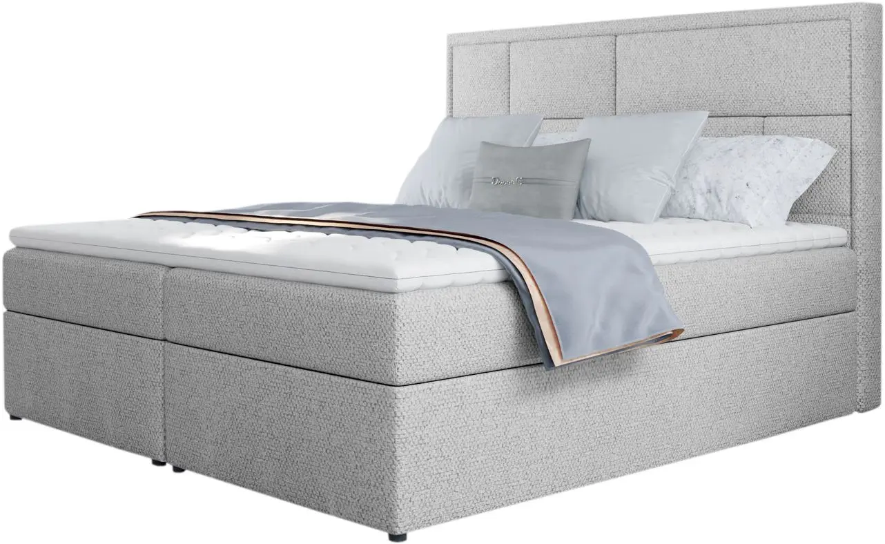 Pat Eltap Meron Grande 81 cu mecanism de ridicare 180x200 (Light Gray)