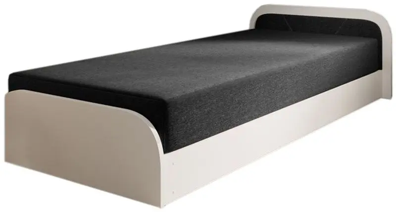 Кровать Eltap Parys 80x190 Sawana 14 Right (White/Black)