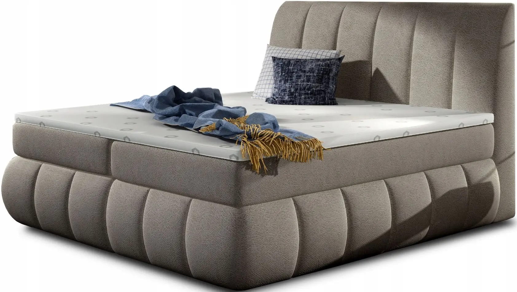 Pat Eltap Vincenzo Dora 22 cu mecanism de ridicare 180x200 (Beige-Gray)