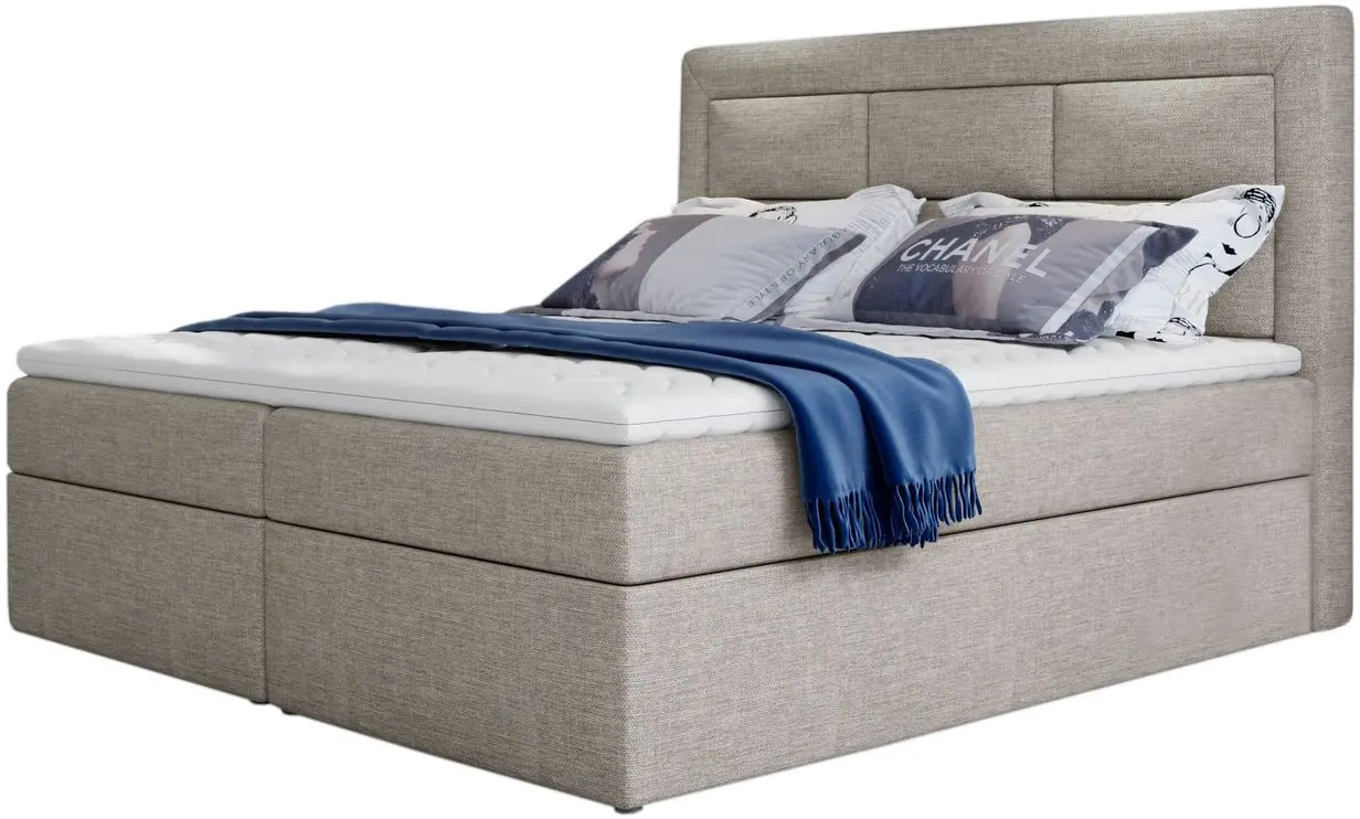 Pat Eltap Vivre Cover 02 cu mecanism de ridicare 160x200 (Light Beige-Gray)