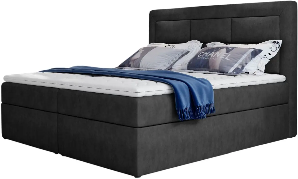 Pat Eltap Vivre Dora 96 cu mecanism de ridicare 160x200 (Anthracite)