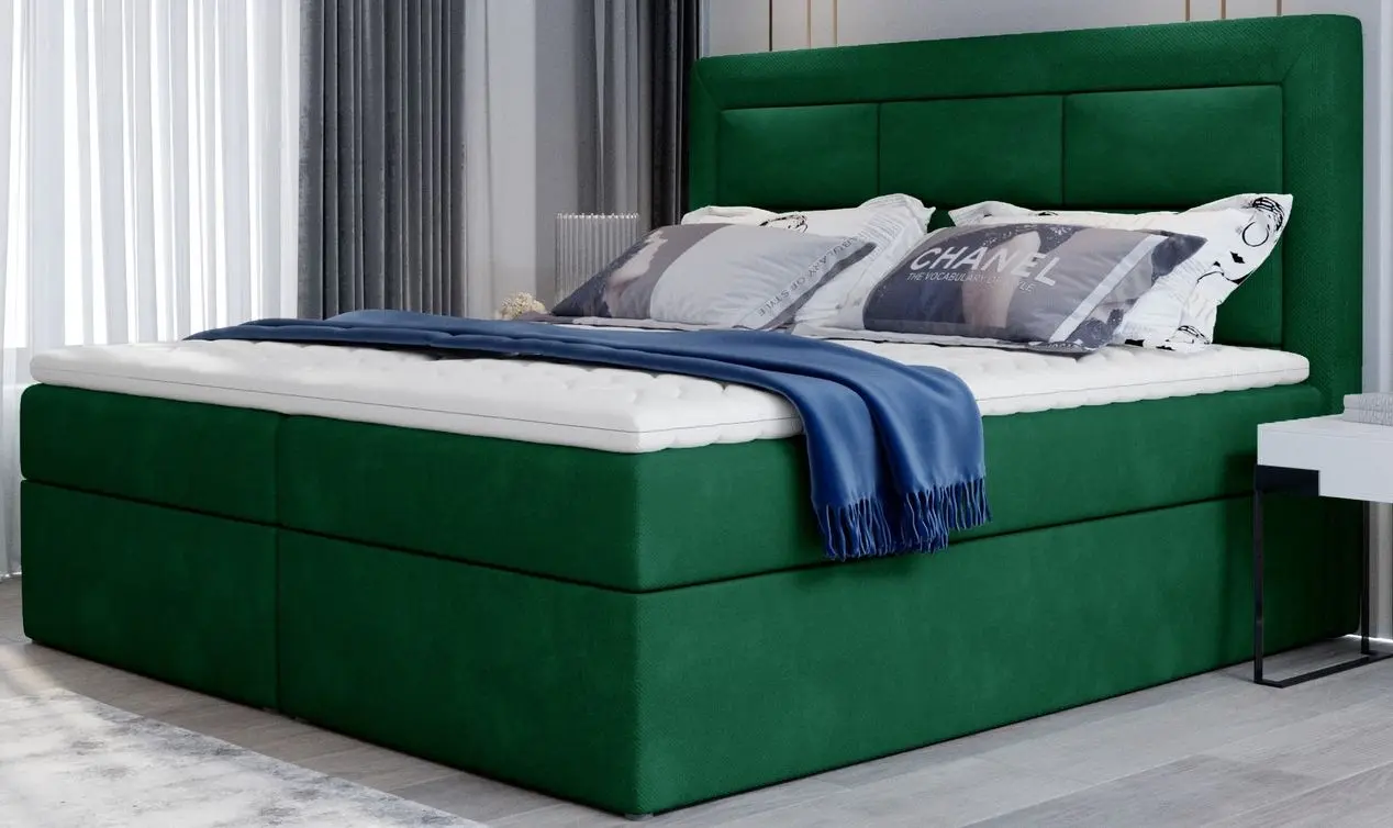 Pat Eltap Vivre Kronos 19 cu mecanism de ridicare 160x200 (Green)