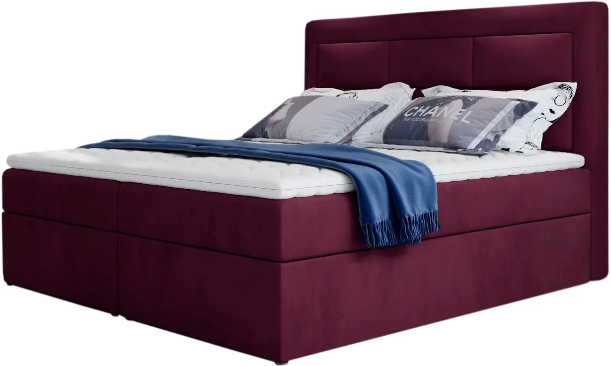 Pat Eltap Vivre Matt Velvet 68 cu mecanism de ridicare 180x200 (Burgundy)