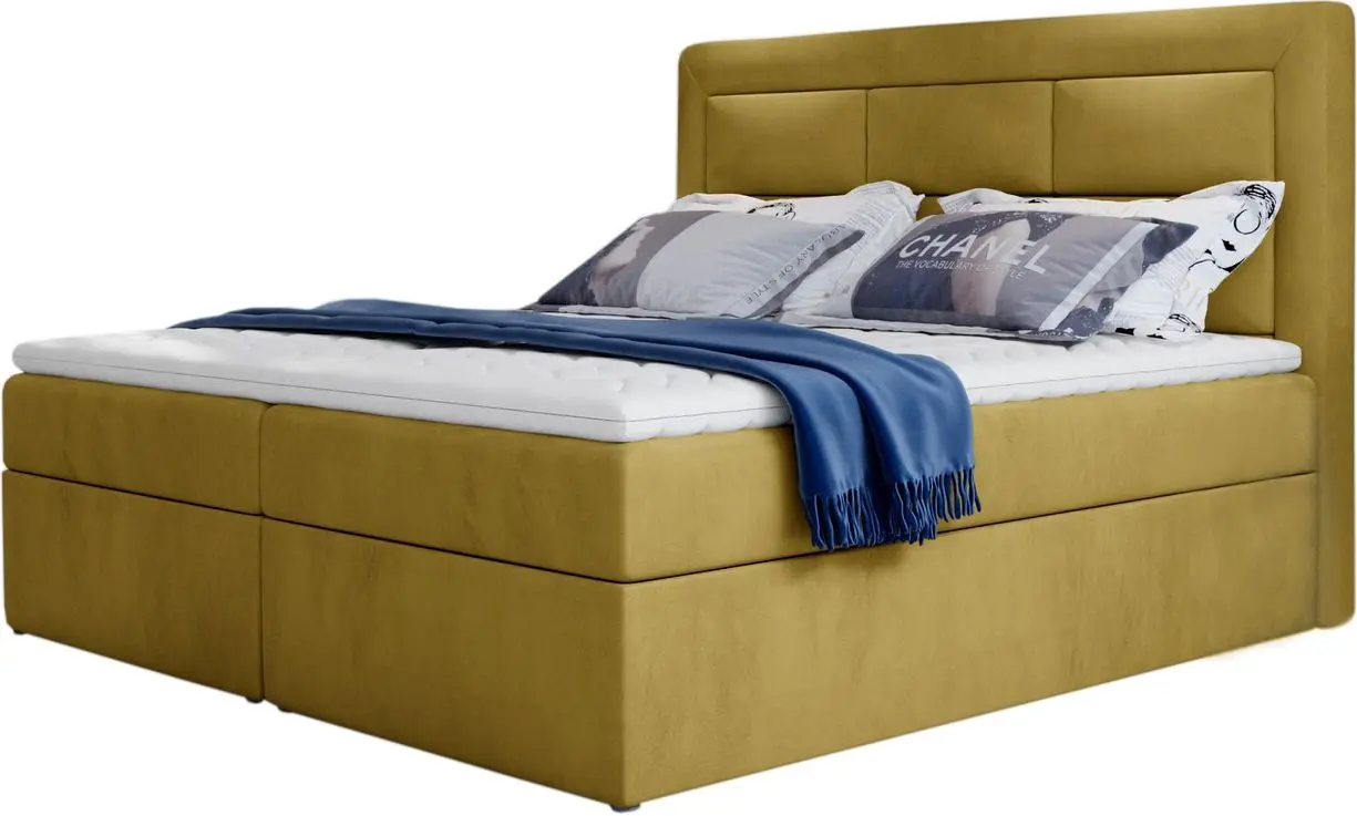 Pat Eltap Vivre Monolith 48 cu mecanism de ridicare 180x200 (Mustard)