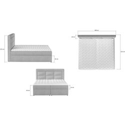 Pat Eltap Vivre Soft 11 cu mecanism de ridicare 160x200 (Black) Thumb