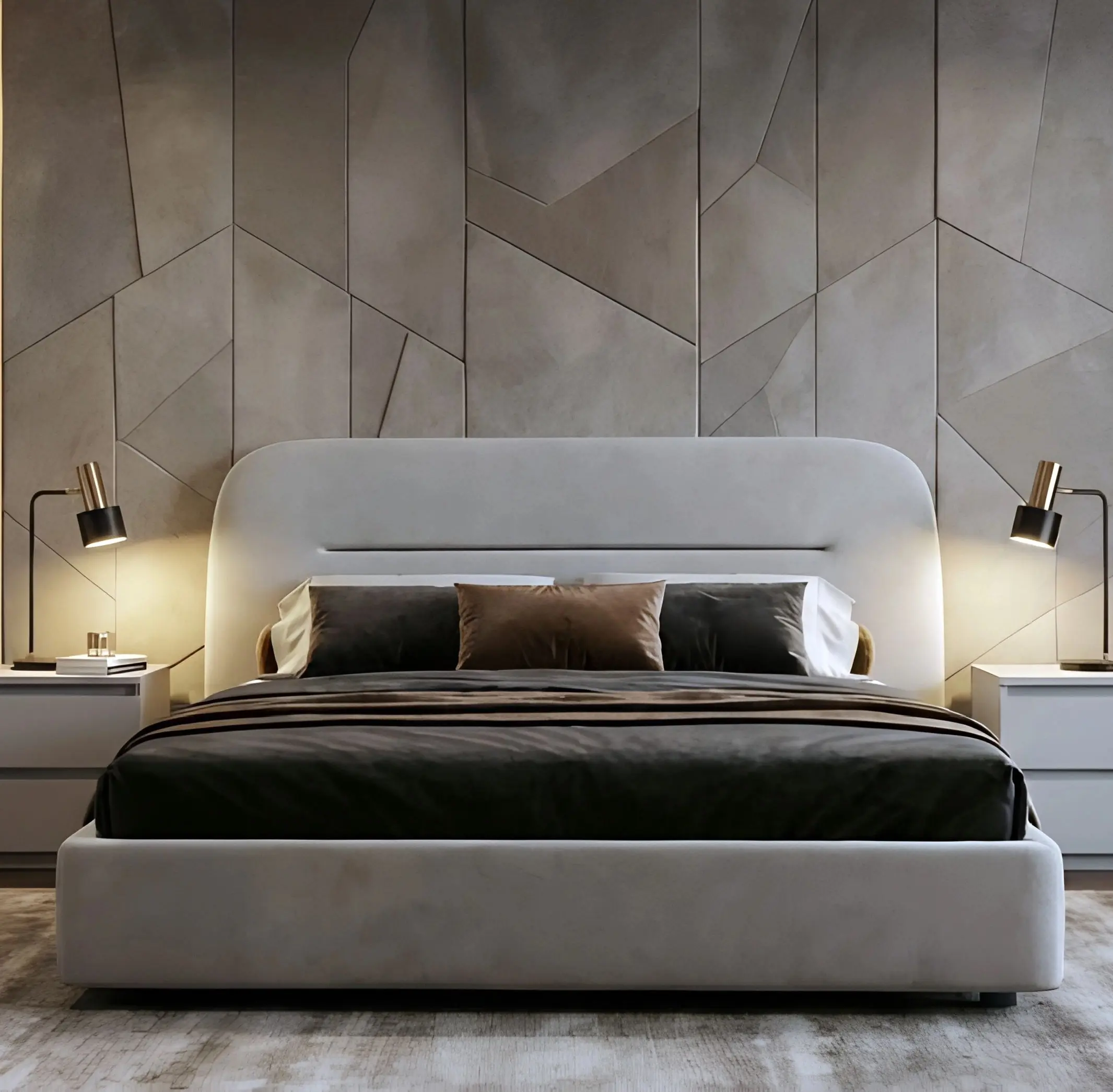 Pat Fabrik Home Lush 160x200 (Light Grey)