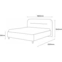 Pat Fabrik Home Lush 160x200 (Light Grey) Thumb