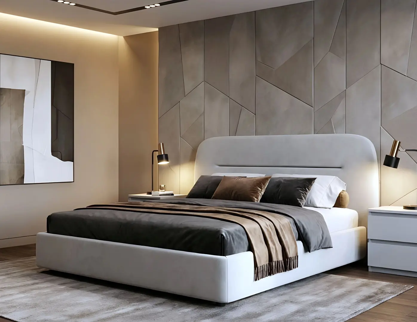 Pat Fabrik Home Lush 160x200 (Light Grey)