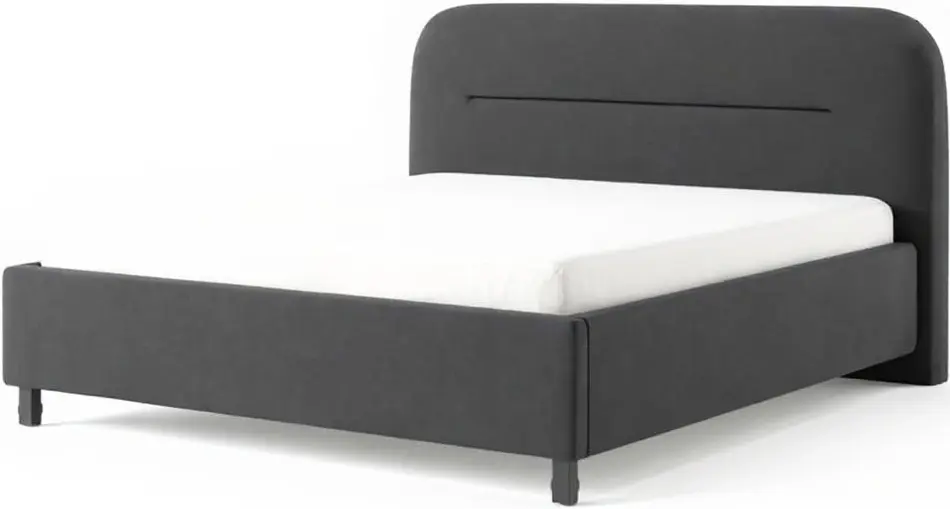 Кровать Fabrik Home Lush 160x200 (Тёмно-серый)