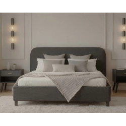 Кровать Fabrik Home Lush 160x200 (Тёмно-серый) Thumb