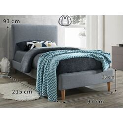 Кровать Signal Acoma 90x200 (Gray/Oak) Thumb
