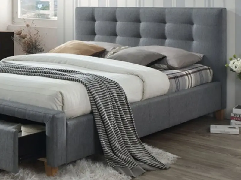 Кровать Signal Ascot 160x200 (Gray/Oak) - 3