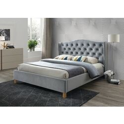 Кровать Signal Aspen Velvet 140x200 (Gray/Oak) Thumb