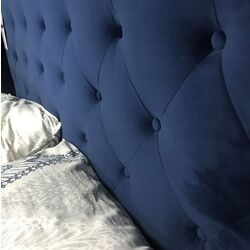 Pat Signal Aspen Velvet 160x200 (Navy Blue/Oak) Thumb