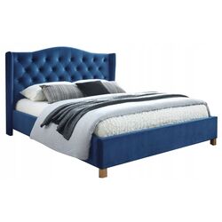 Pat Signal Aspen Velvet 160x200 (Navy Blue/Oak)