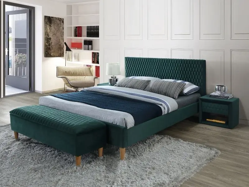 Pat Signal Azurro Velvet 140x200 (Green/Oak) - 3