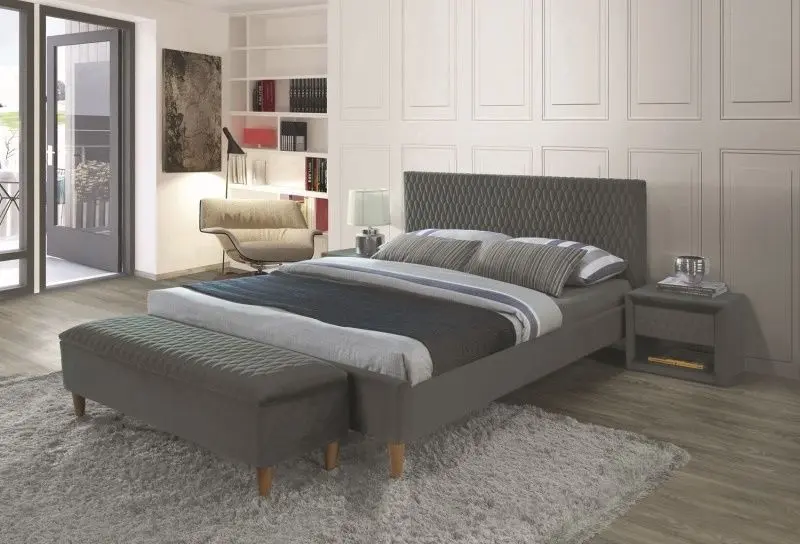Pat Signal Azurro Velvet 180x200 (Gray/Oak) - 4