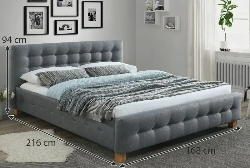 Pat Signal Barcelona 160x200 (Gray/Oak)