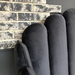 Pat Signal Calabria Velvet 160x200 (Gray/Gold) Thumb