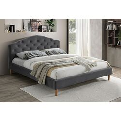 Pat Signal Chloe Velvet 160x200 (Gray/Oak)