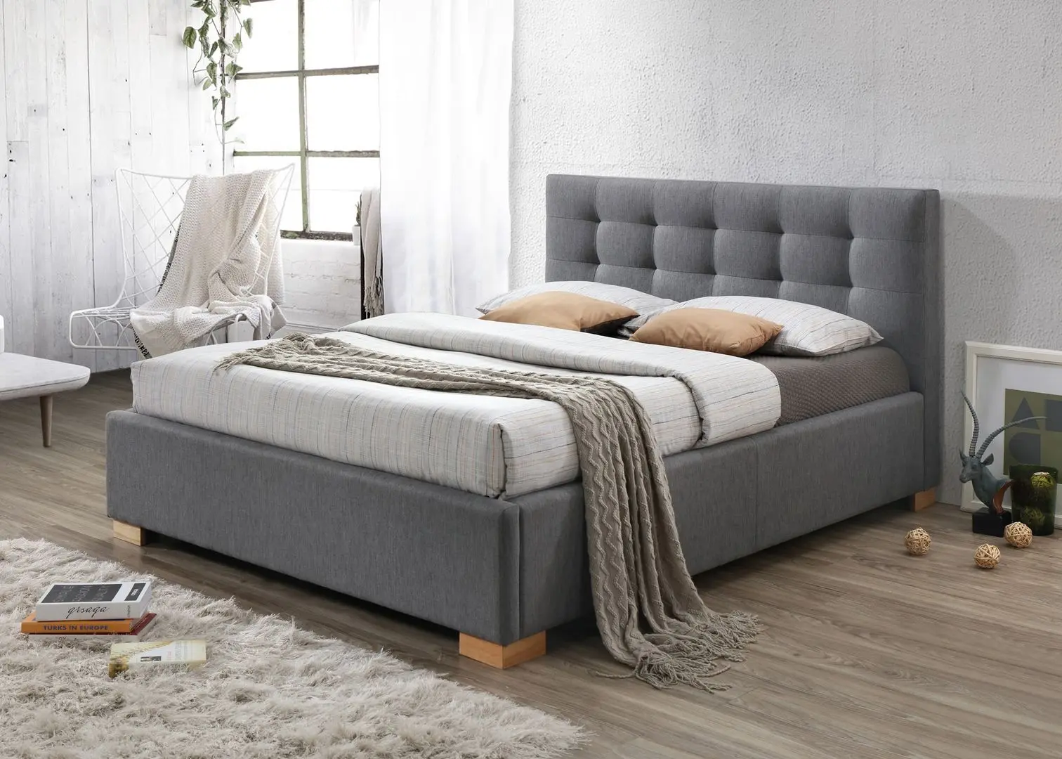 Pat Signal Copenhagen 160x200 (Gray/Oak) - 2