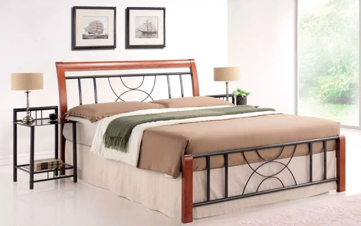 Pat Signal Cortina 160x200 (Antique Cherry/Black)