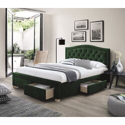 Pat Signal Electra Velvet 160x200 (Green/Oak)