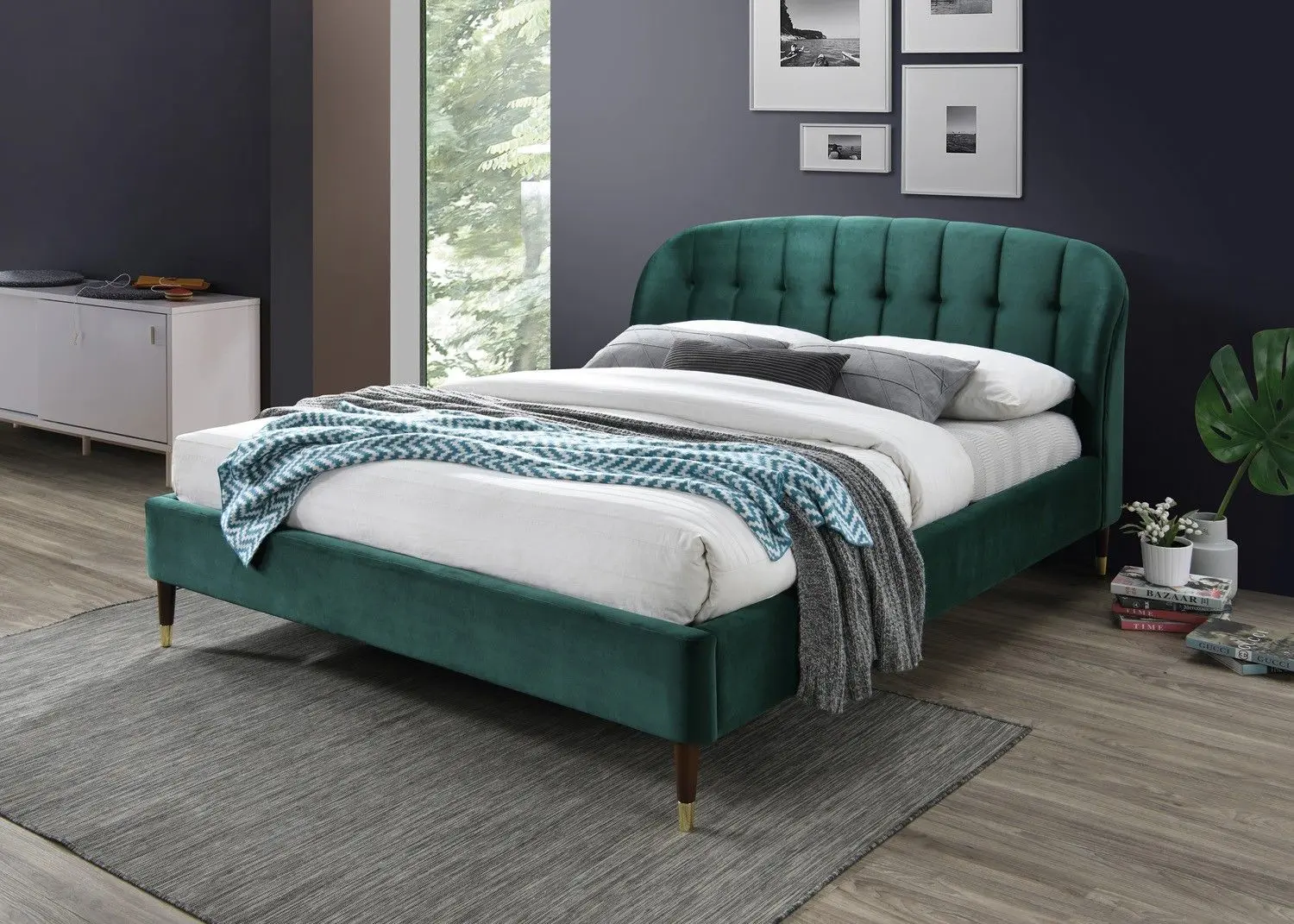 Pat Signal Liguria Velvet 160x200 (Green)
