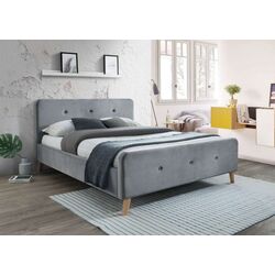 Pat Signal Malmo Velvet 160x200 (Gray/Oak)