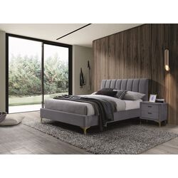 Pat Signal Mirage Velvet 160x200 (Gray/Gold)
