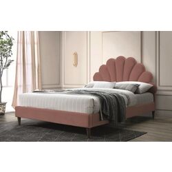 Кровать Signal Santana Velvet 160x200 (Antique Rose/Oak) Thumb