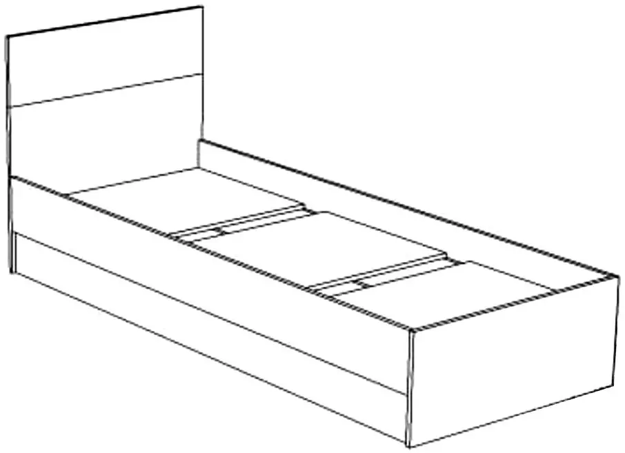 Pat Горизонт Yunona 80x200 (Wenge Oak/Belfort Oak)