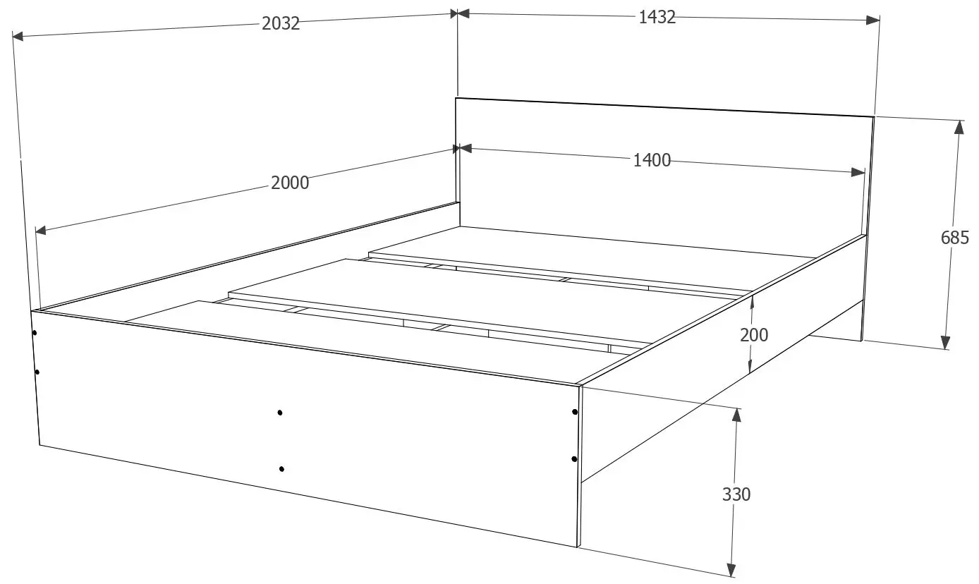 Pat Haaus Remi 140x200 (Sonoma Oak)
