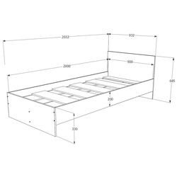 Pat Haaus Remi 90x200 (Wenge) Thumb