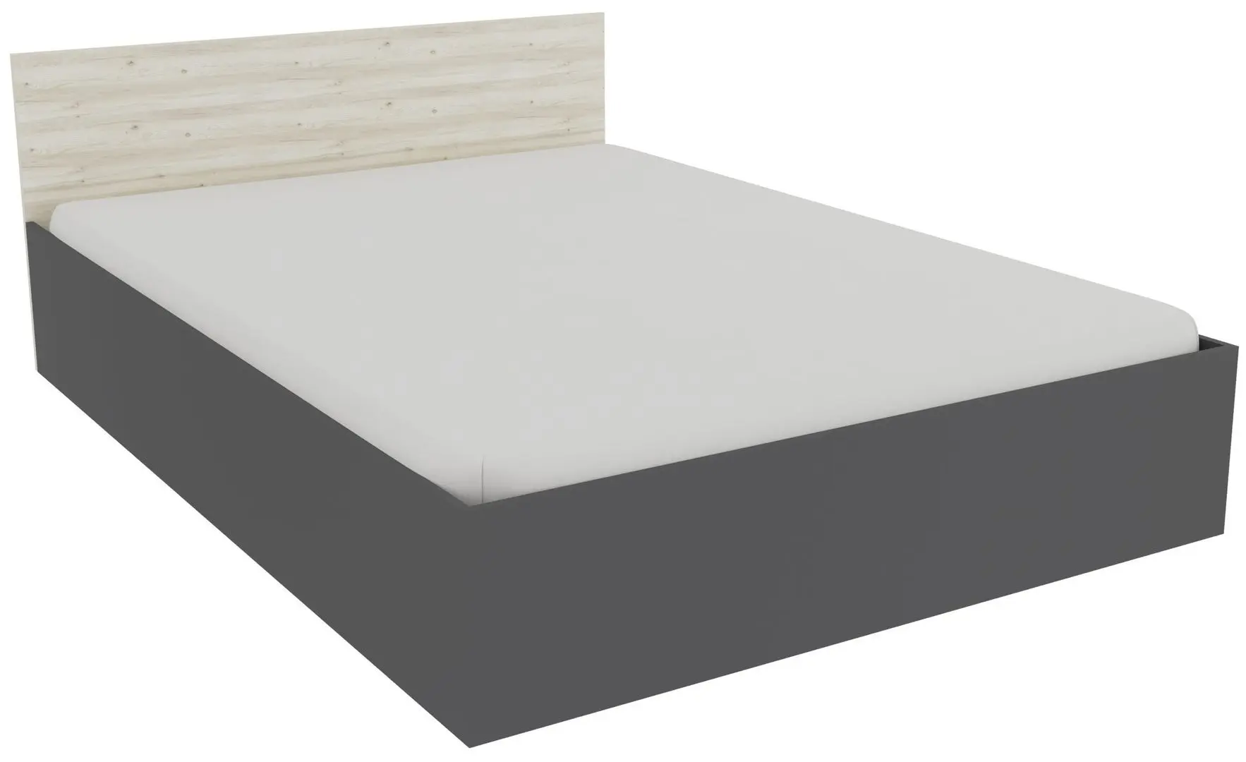 Кровать Haaus Malmo 140x200 (Anthracite/White Oak)