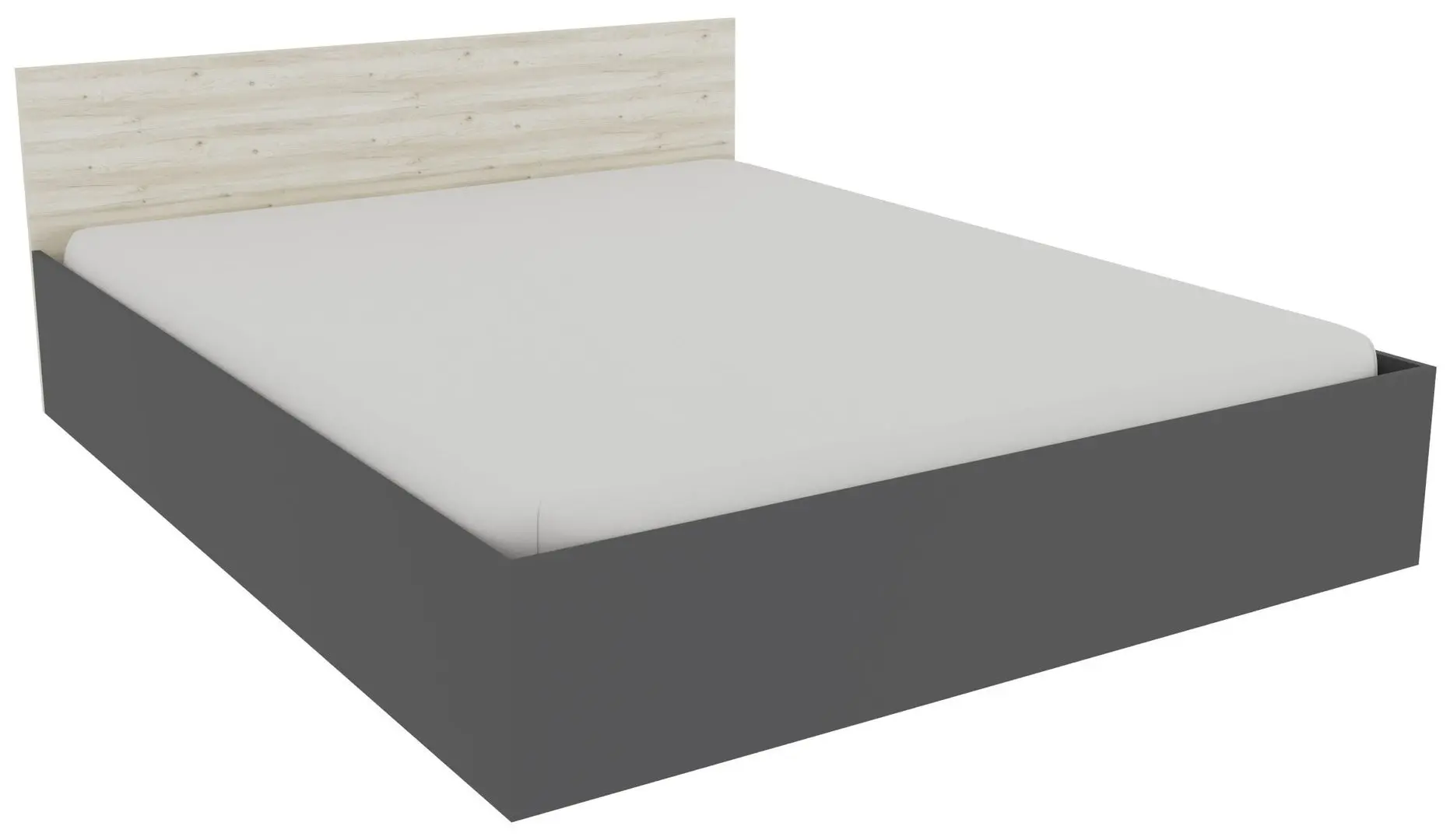 Кровать Haaus Malmo 160x200 (Anthracite/White Oak)