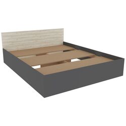 Кровать Haaus Malmo 160x200 (Anthracite/White Oak) Thumb