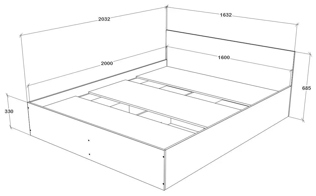 Pat Haaus Malmo 160x200 (Clay/Artisan Oak)