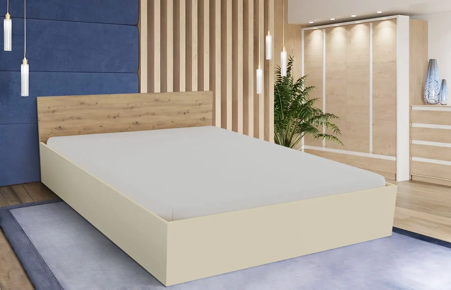 Pat Haaus Malmo 160x200 (Clay/Artisan Oak)