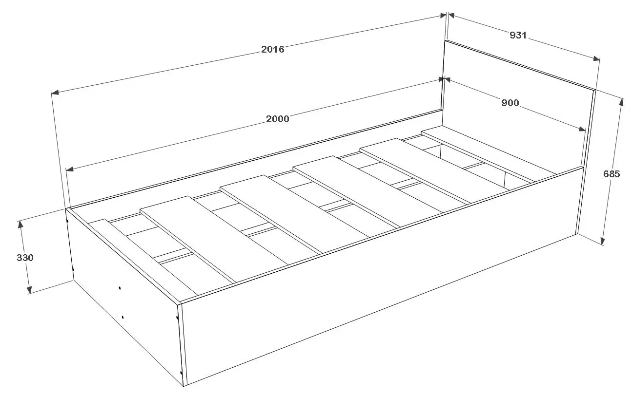 Pat Haaus Malmo 90x200 (Clay/Artisan Oak)