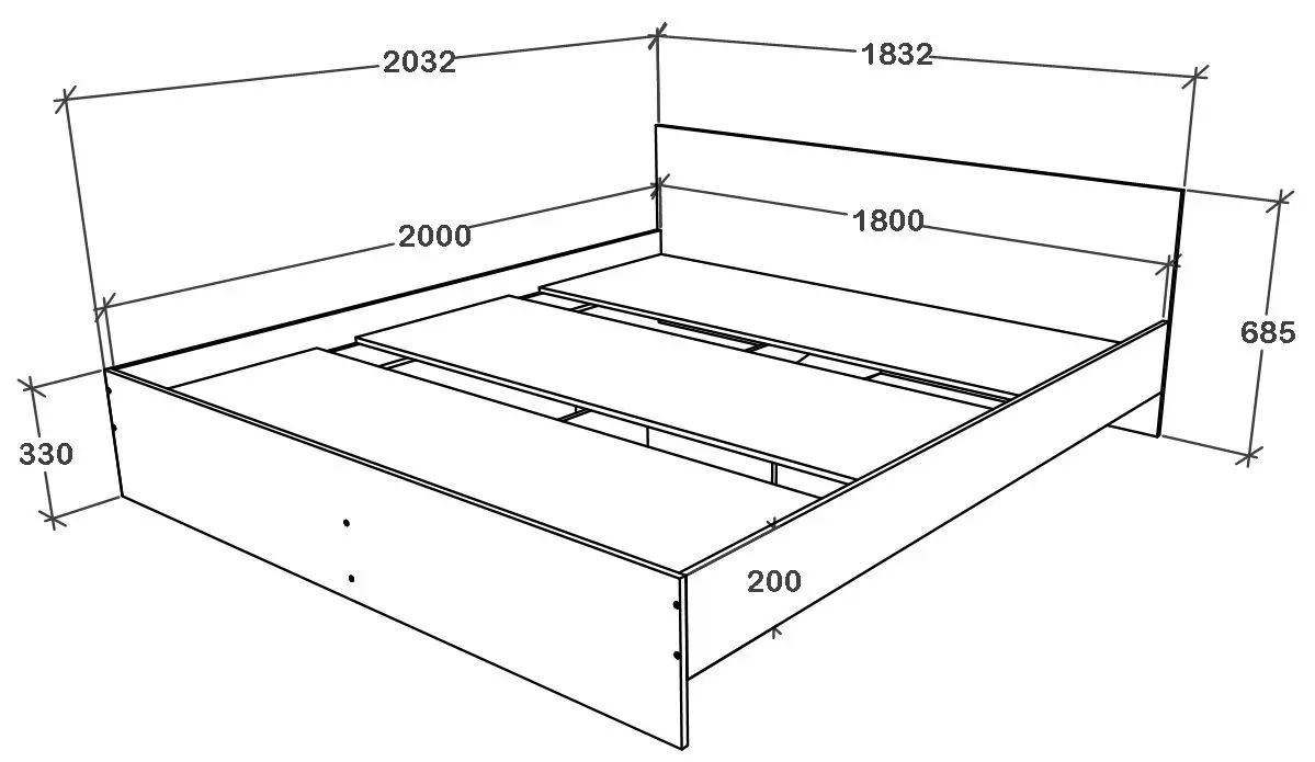 Pat Haaus Remi 180x200 cm (Sonoma Oak) - 2