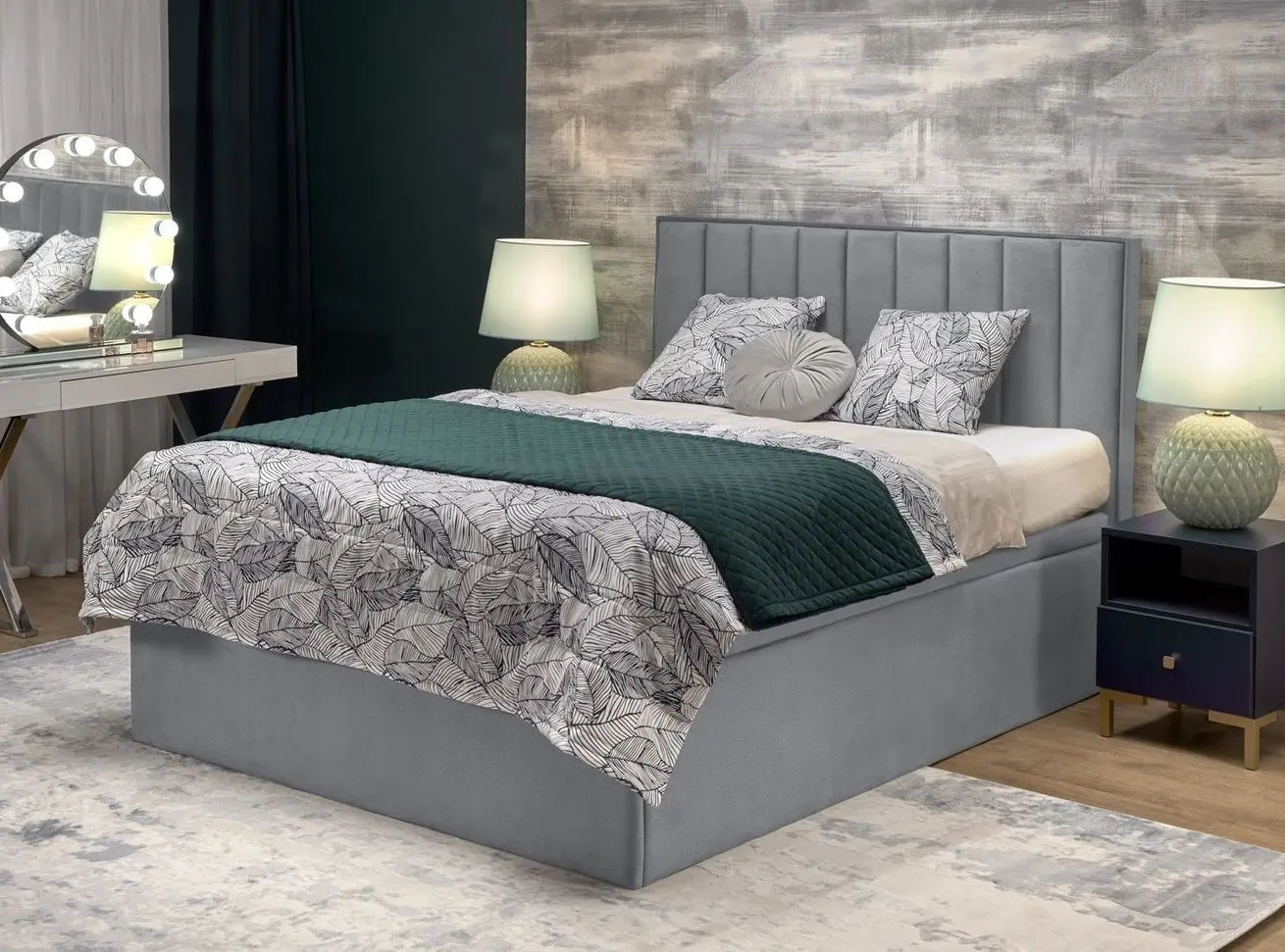 Кровать Halmar Asento подъемный механизм 160x200 Element 23 (Grey)