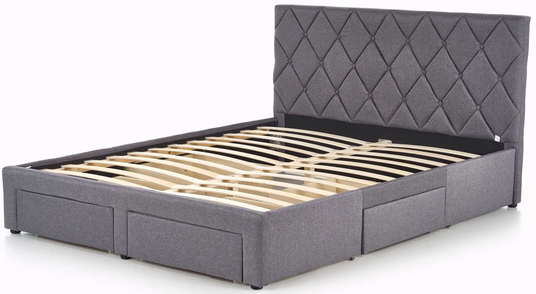 Pat Halmar Betina 160x200 cu sertare (Gray)