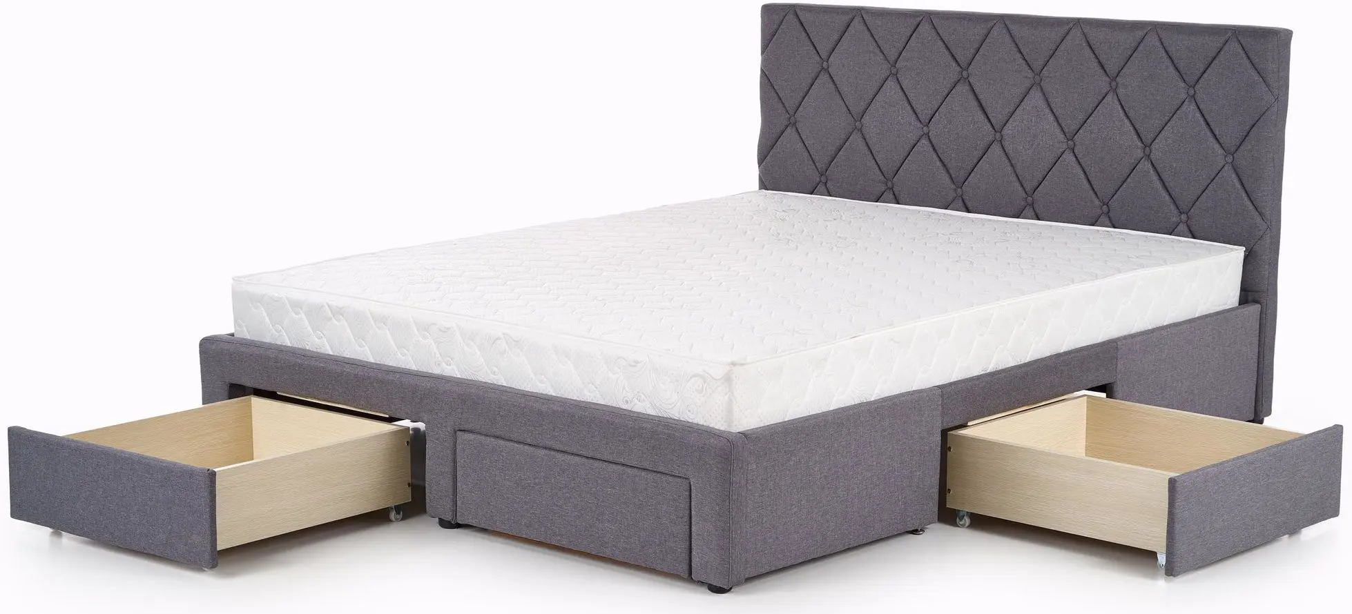 Pat Halmar Betina 160x200 cu sertare (Gray)