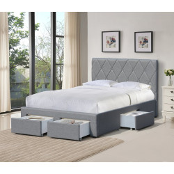 Pat Halmar Betina cu sertare 120x200 (Gray) Thumb