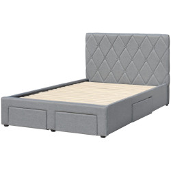 Pat Halmar Betina cu sertare 120x200 (Gray) Thumb