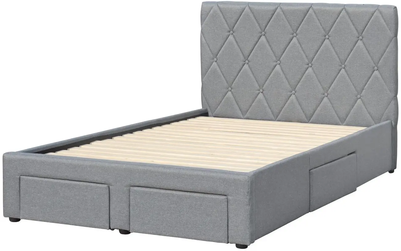 Pat Halmar Betina cu sertare 120x200 (Gray) - 6