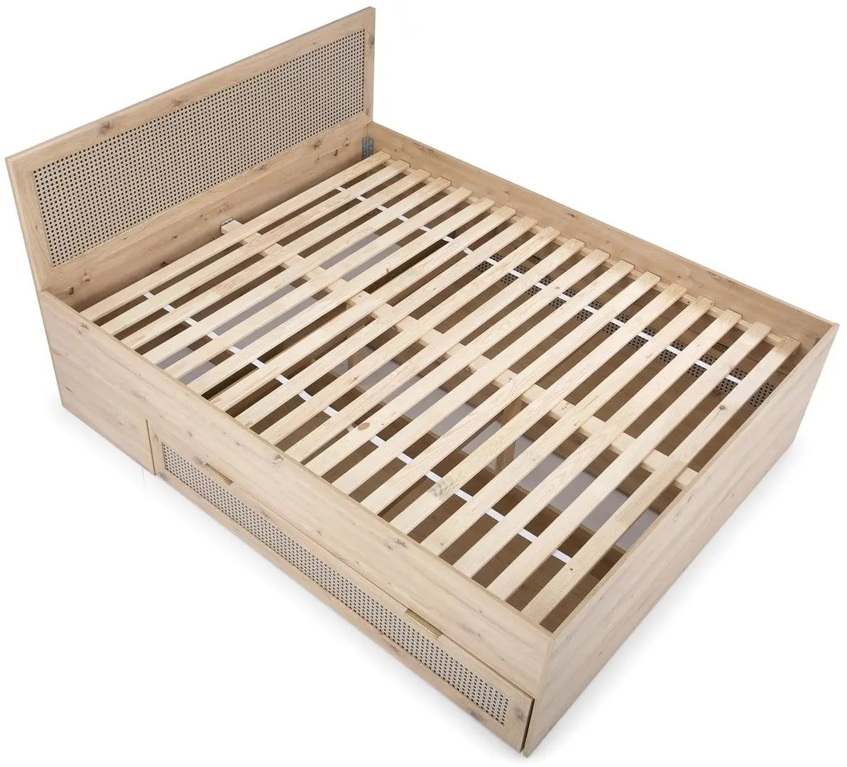 Кровать Halmar Borneo Loz 160x200 (Artisan Oak/Black)