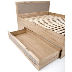 Кровать Halmar Borneo Loz 160x200 (Artisan Oak/Black) Thumb