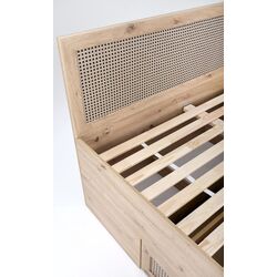 Кровать Halmar Borneo Loz 160x200 (Artisan Oak/Black) Thumb